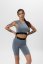Bamboo Crop Top LUXE Silver Grey - Velikost: XS