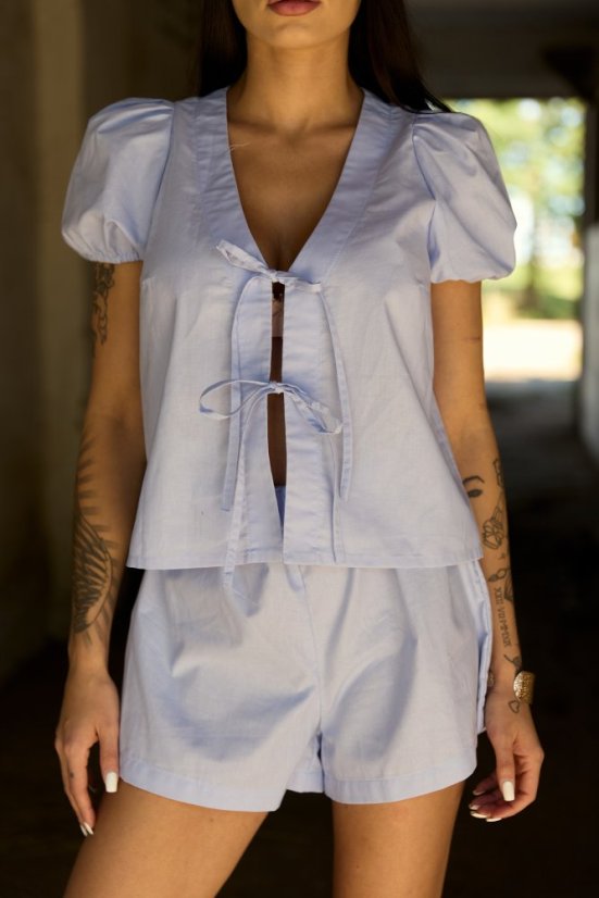 Popelínová košile SERRA Azure