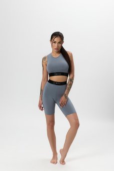 Bamboo Biker Shorts SILVER GREY