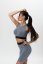 Bambusový Crop Top LUXE Silver Grey - Velikost: XS