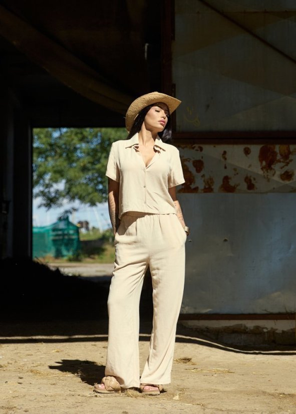 Lněné kalhoty LINA Natural