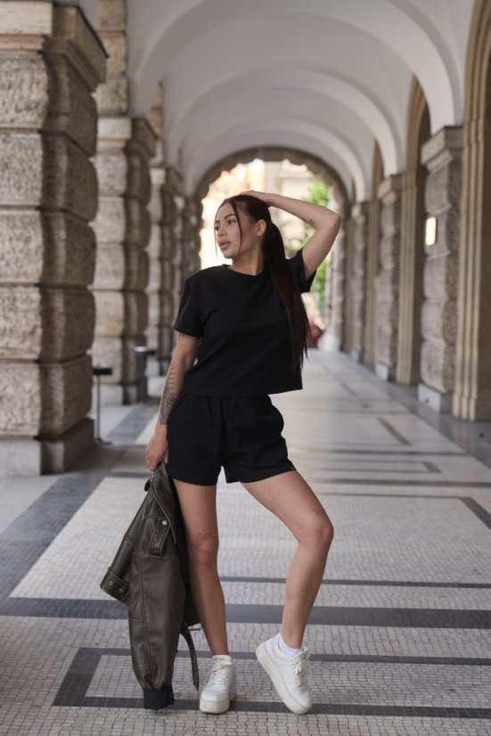 Basic BIO bavlněné triko BLACK - Velikost: L