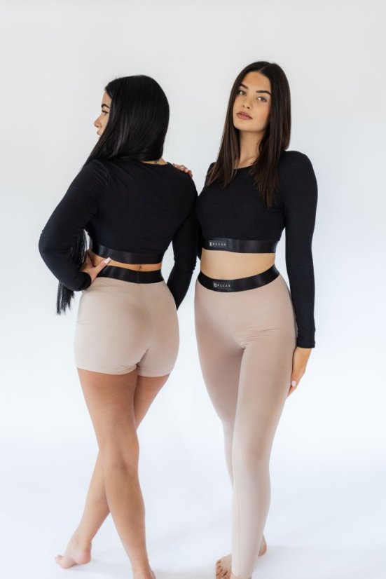 Bamboo leggings FLOW Dusty Pink - Velikost: L