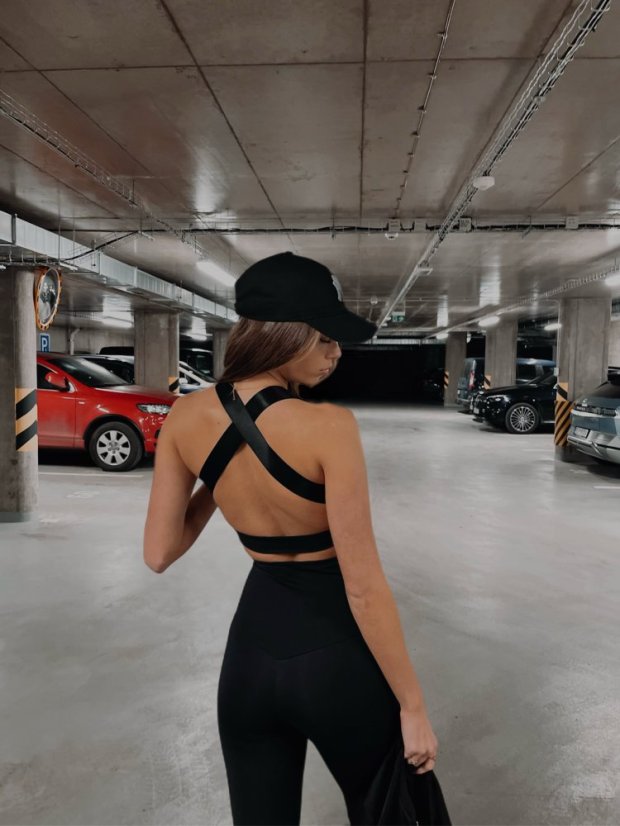 Sports bra TIDE Black - Velikost: L