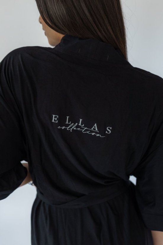 Bamboo bathrobe EMBRACE Black