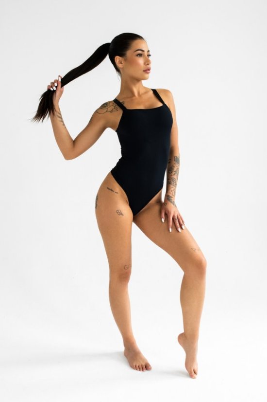 Eco fit bodysuit BLACK - Velikost: L