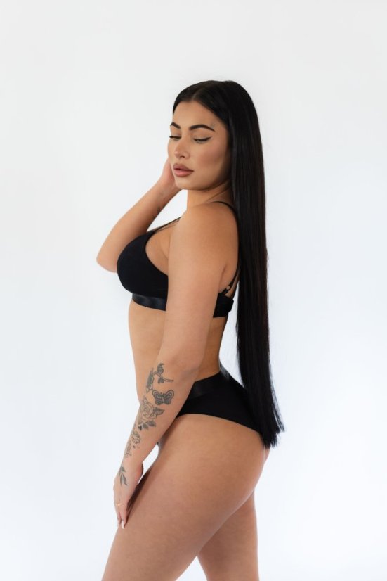 Bambusové kalhotky / tanga BLACK - Velikost: L, Varianta: Tanga