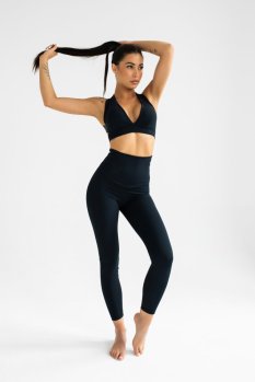 Eco fit sportovní legíny BLACK