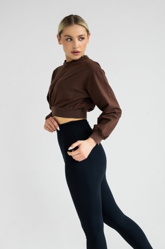 Fit crop mikina SIENNA - Velikost: L
