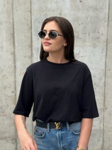 Basic oversize t-shirt BLACK