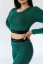 Bambusový Crop Top FLOW Emerald - Velikost: S