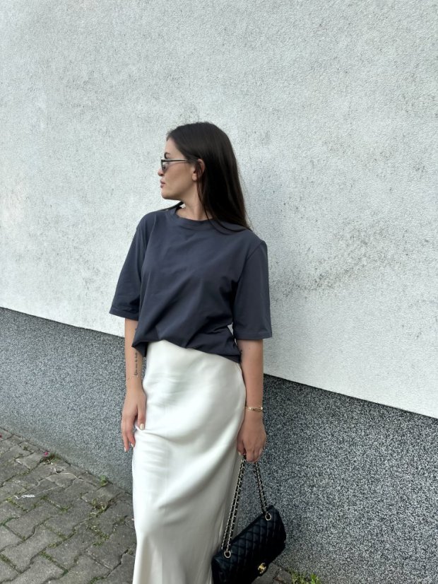 Basic oversize tričko ŠEDÉ