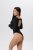 Žebrované Body s dlouhým rukávem WAVE  Black