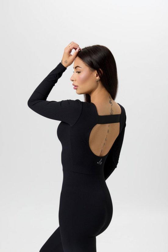 Ribbed Jumpsuit SIREN Black - Velikost: M