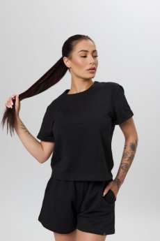 Basic BIO bavlněné triko BLACK