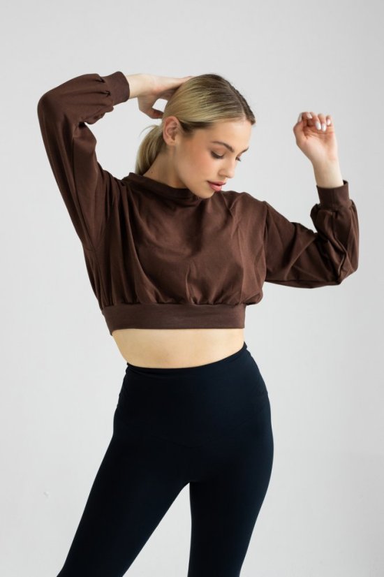 Fit crop mikina SIENNA - Velikost: L