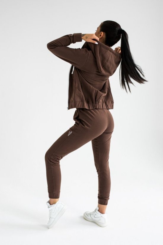Dámská mikina s kapucí Fit SOFT  Sienna - Velikost: M