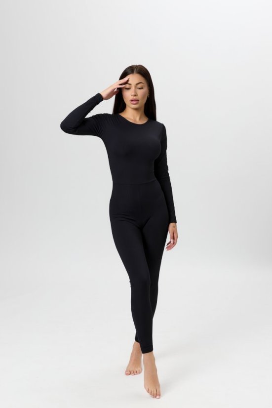Ribbed Jumpsuit SIREN Black - Velikost: M