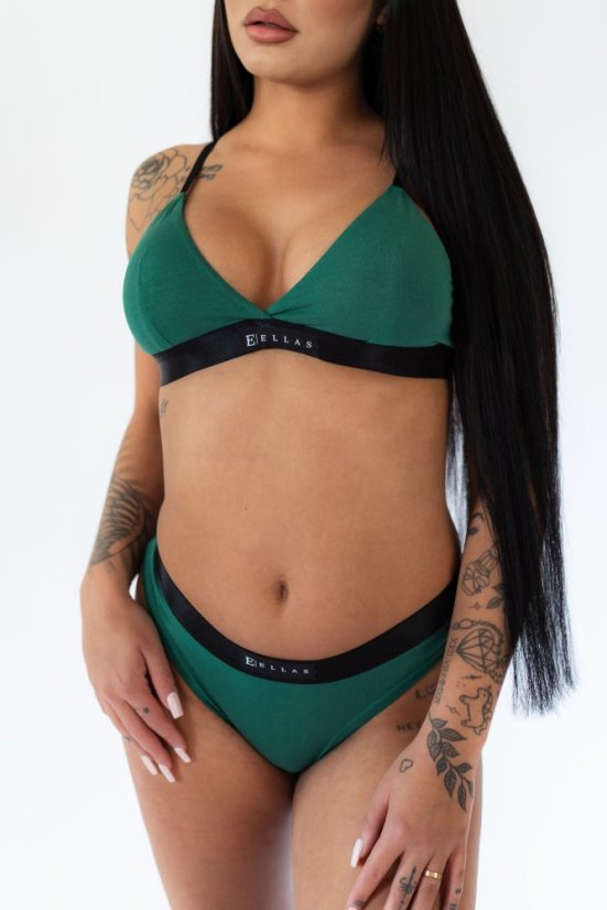 Bamboo panties GLOW Emerald - Velikost: M, Type: Kalhotky