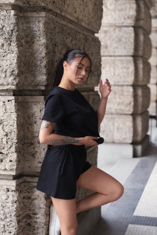 Basic BIO bavlněné kraťasy BLACK - Velikost: L