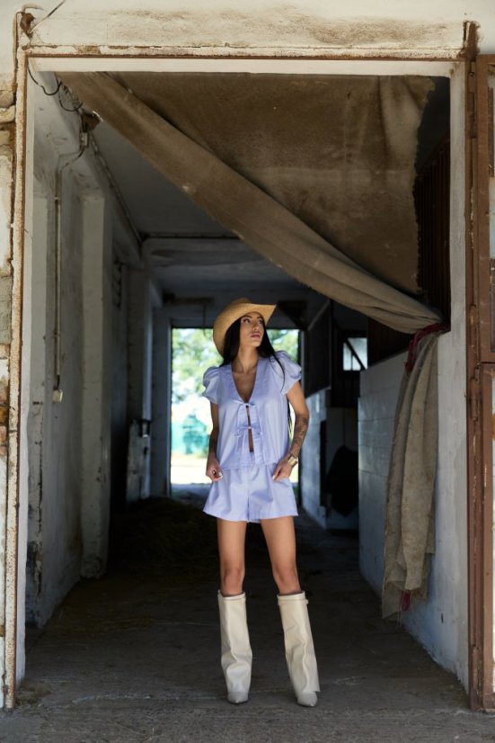 Popelínové kraťasy SERRA Azure - Velikost: XS/S