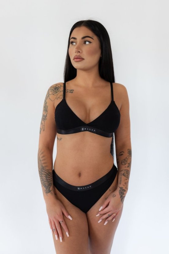 Bambusové kalhotky / tanga BLACK - Velikost: L, Varianta: Tanga