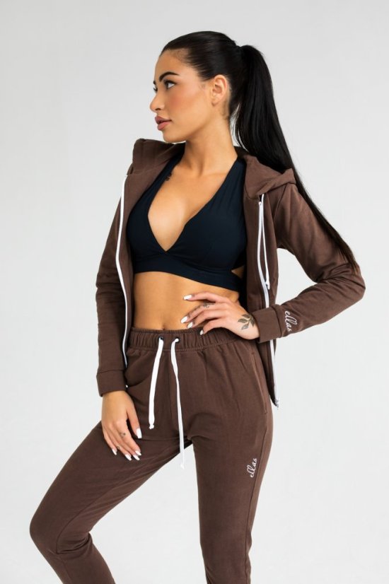 Dámská mikina s kapucí Fit SOFT  Sienna - Velikost: M