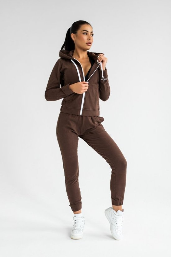 Dámská mikina s kapucí Fit SOFT  Sienna - Velikost: M