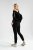 Skinny fit tepláky BLACK