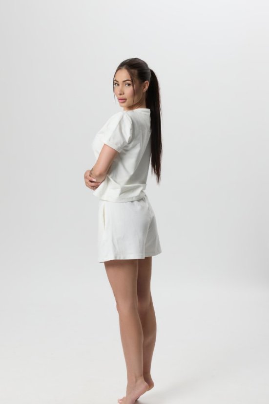 Basic BIO cotton T-shirt SNOW WHITE - Velikost: L