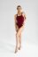 Ribbed fit bodysuit MAREE Bordo - Velikost: S