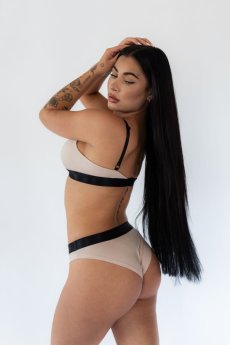 Bambusové kalhotky / tanga DUSTY PINK