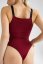 Ribbed fit bodysuit MAREE Bordo - Velikost: S
