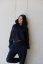 Women's oversized hoodie NOIR Black - Velikost: M/L