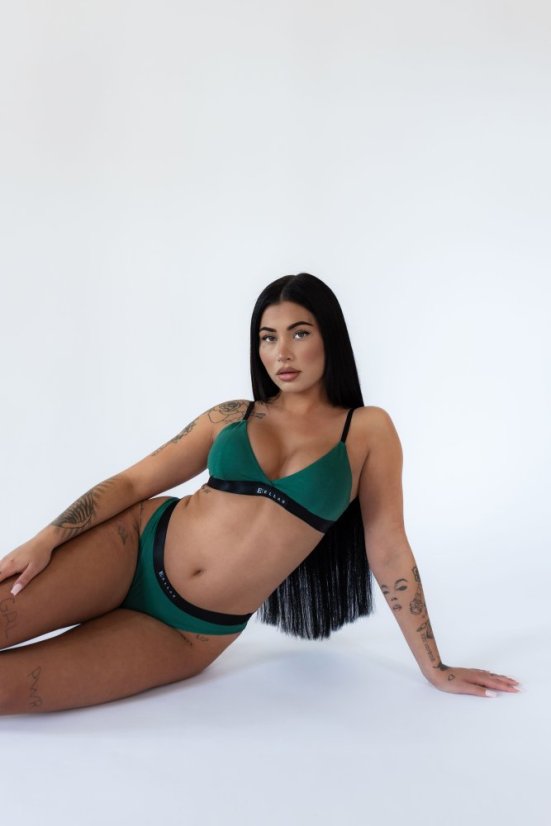 Bamboo panties GLOW Emerald - Velikost: M, Type: Kalhotky