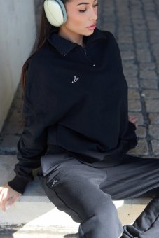 Dámská mikina s límcem NOIR Black