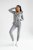 Skinny fit tepláky DOVE GREY