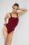 Žebrované fit body MAREE Bordo