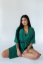 Bamboo bathrobe EMBRACE Emerald - Velikost: XS/S
