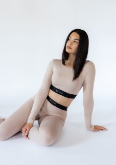 Bambusové legíny DUSTY PINK