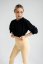 Women's cropped sweatshirt HUG Black