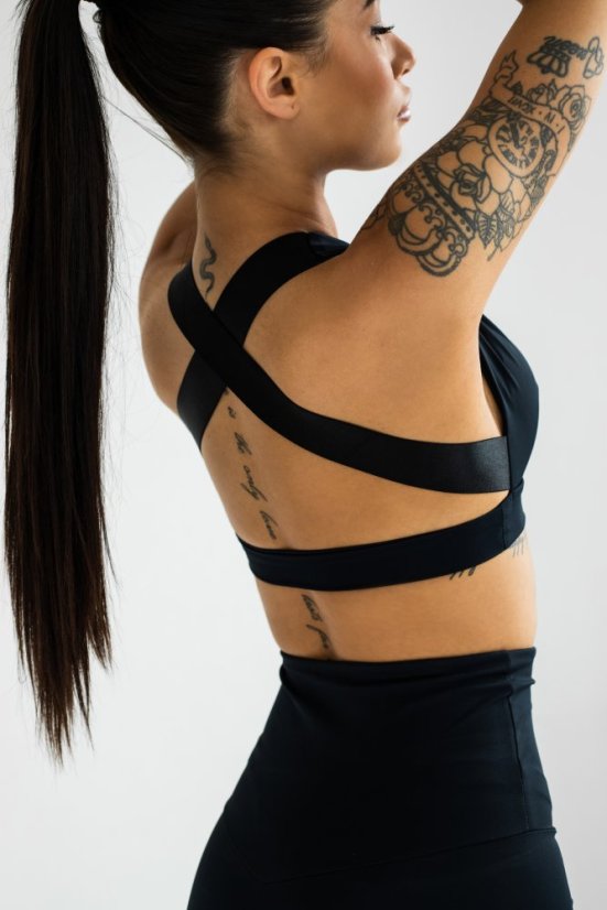 Eco fit sportovní podprsenka BLACK